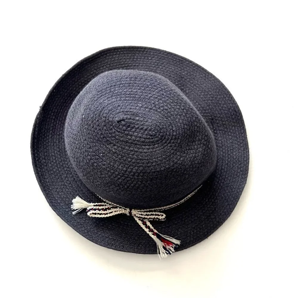 Hat Attack Navy Woven Cotton Hat
